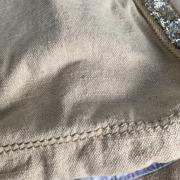 Thick fabric Gap tote bag with sparkly detailing and blue cotton lining - Picture 4 of 12